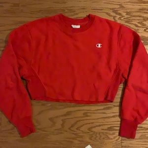 CHAMPION CROPPED CREWNECK SIZE SMALL